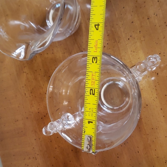 Vintage Cornflower Hughes Corn Flower cream & sugar Imperial Candlewick - Picture 8 of 8